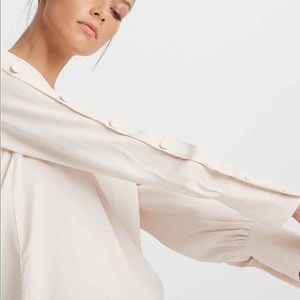 Club Monaco button sleeve blouse